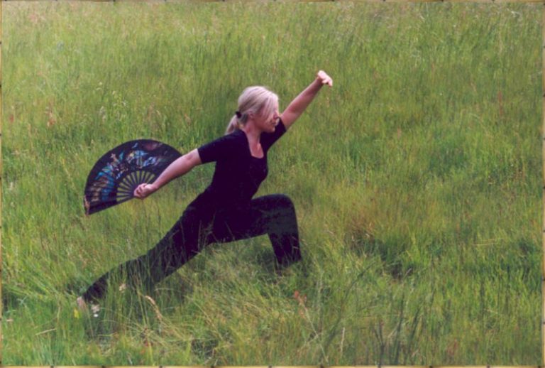 Tai Chi Fächerform, 36 steps Phoenix and Dragon 太極功夫扇第一段分解動作